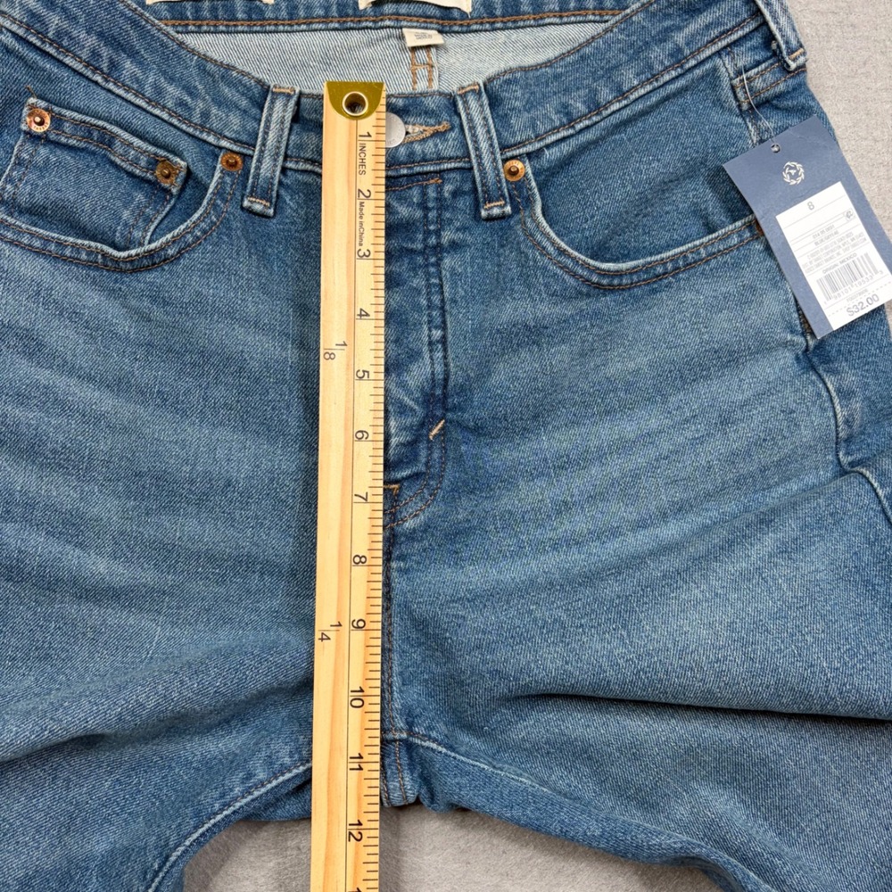 Universal Thread Womens Button Fly Mid Rise 80s Slim Jeans Raw Hem Size 8/R - Picture 12 of 16